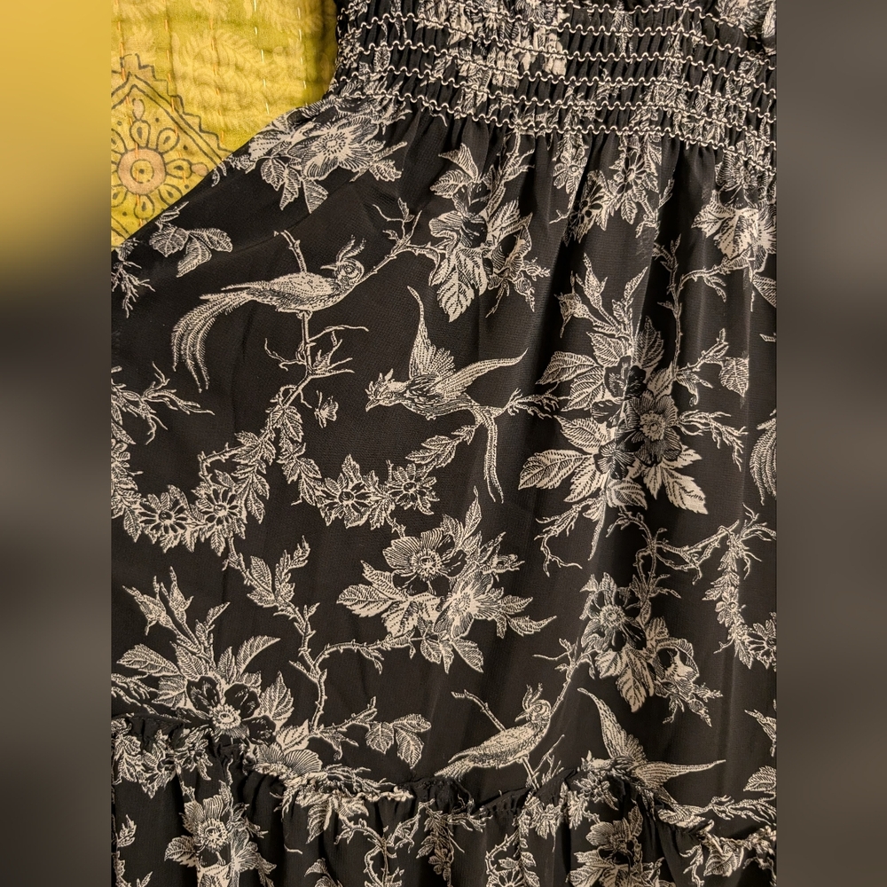 Max Studio London  Black and White Floral Maxi Dress - Picture 3 of 7